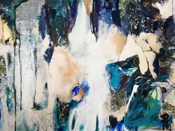 Tropical est une peinture abstraite réalisée en 2022