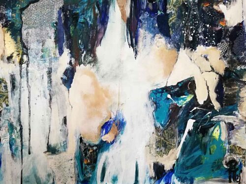 Tropical est une peinture abstraite réalisée en 2022