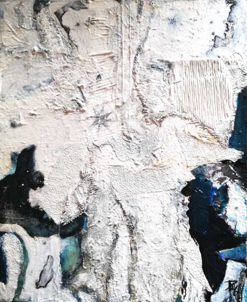 "Rose des vents I", nouvelle peinture grand format de Corinne Pagès