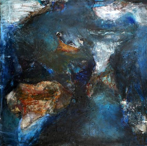 "Imago Mundi" un tableau grand format de l'artiste-peintre Corinne Pagès