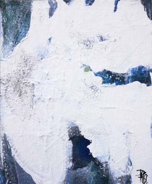 Peinture sur toile intitulée ARCTIQUE II