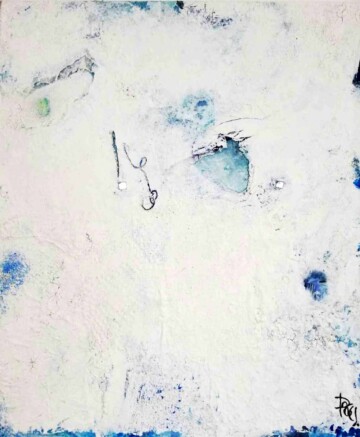 ARCTIQUE III, peinture sur toile par l'artiste-peintre Corinne Pagès