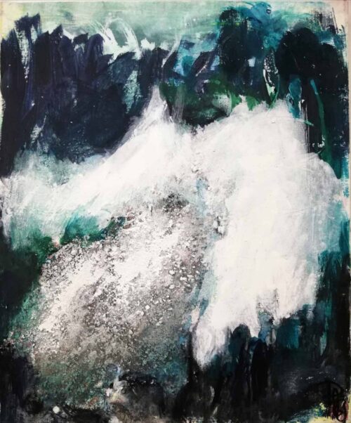 Iceberg I est une peinture réalisée en 2023 par C. Pagès