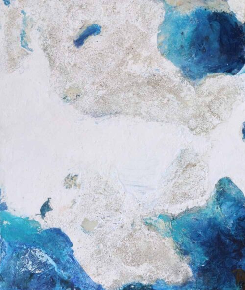 LAGON II est une oeuvre abstraite de l'artiste-peintre Corinne Pagès