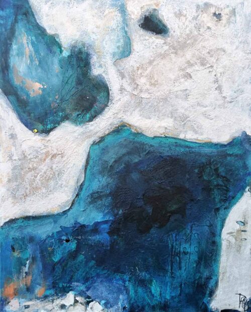 DÉBÂCLE I, une œuvre abstraite de Corinne Pagès réalisée en 2025