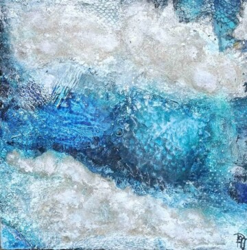 Rivages II est une toile abstraite de Corinne Pagès